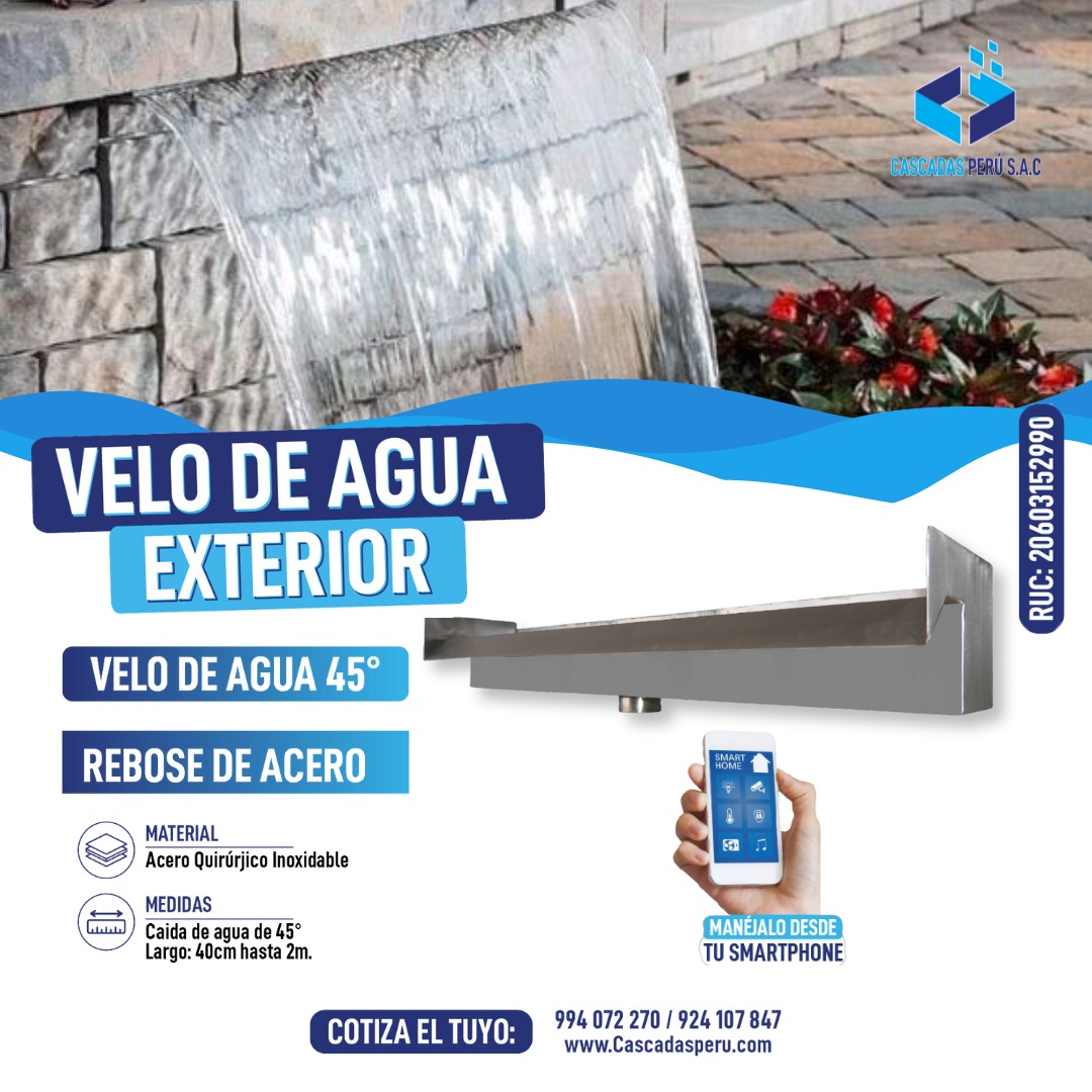 REBOSE DE PISCINA - REBOSE DE AGUA - REBOSE DE ACERO INOXIDABLE PERU PRECIO